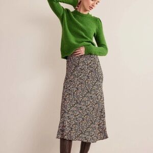 Boden Cecelia Midi Skirt Multi, Eden Bloom size 6R NWOT